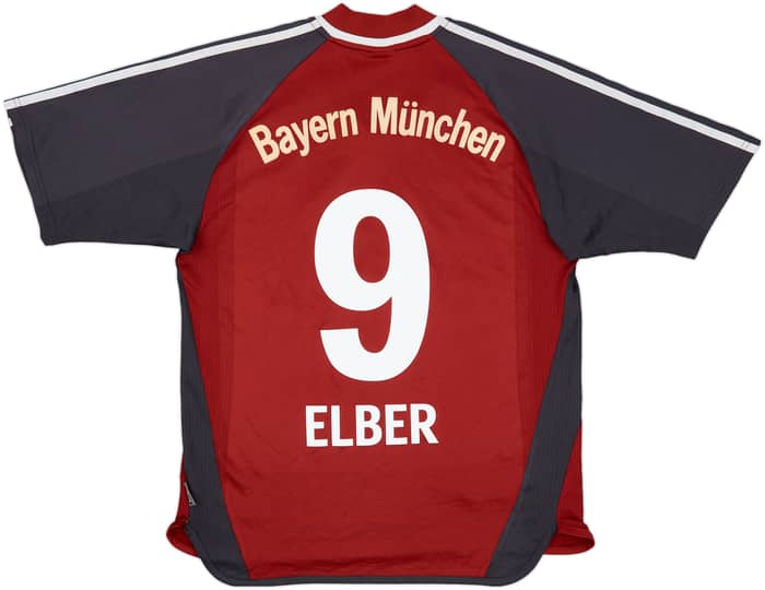2002-03 Bayern Munich Home Shirt Elber #9 - 4/10 - (S)