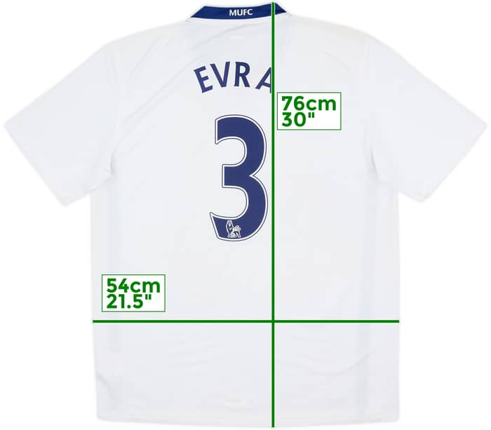 2008-10 Manchester United Away Shirt Evra #3 - 6/10 - (L)