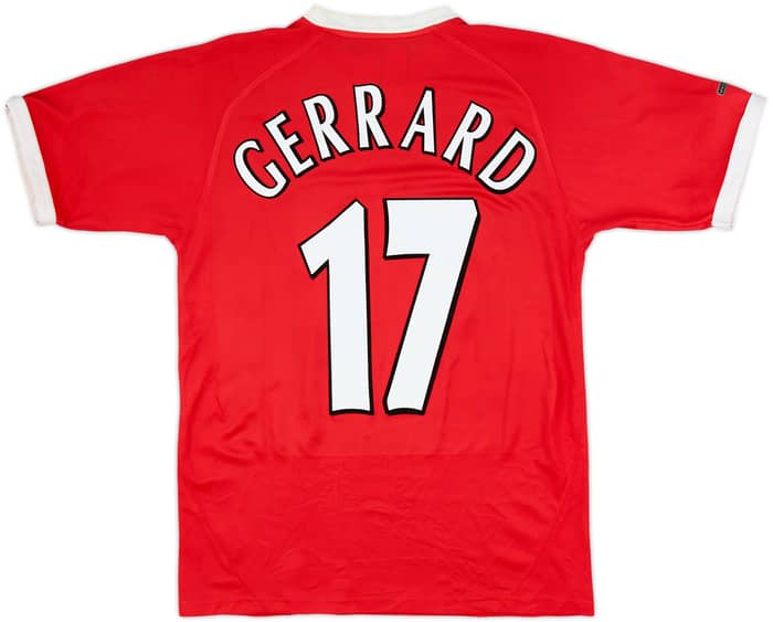 Camiseta CL del Liverpool 2001-03 Gerrard #17 - 8/10 - (S)