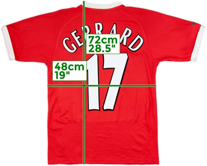 Camiseta CL del Liverpool 2001-03 Gerrard #17 - 8/10 - (S)