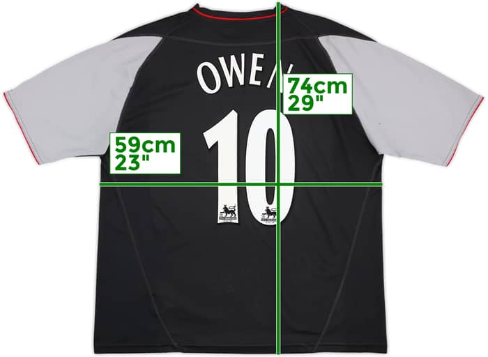 2002-04 Liverpool Away Shirt Owen #10 - 5/10 - (XL)