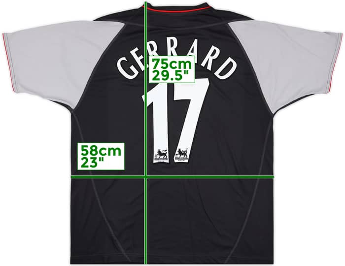 2002-04 Liverpool Away Shirt Gerrard #17 - 10/10 - (L)