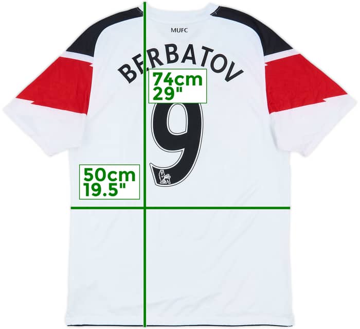 2010-12 Manchester United Away Shirt Berbatov #9 - 5/10 - (M)