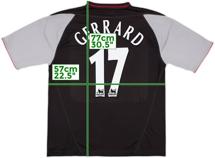 2002-04 Liverpool Away Shirt Gerrard #17 - 9/10 - (L)