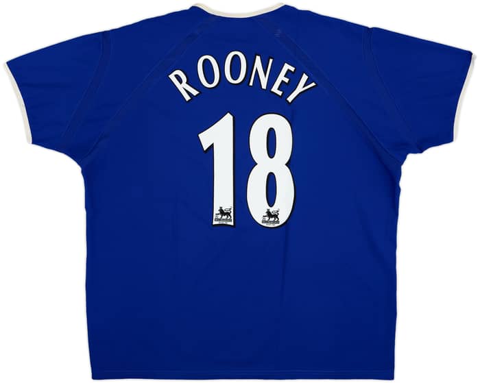 2003-04 Everton Home Shirt Rooney #18 - 8/10 - (XXL)