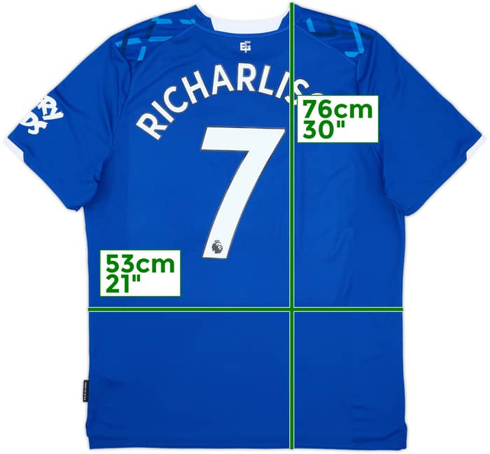 Camiseta de local del Everton 2019-20 Richarlison #7 - 8/10 - (XL)
