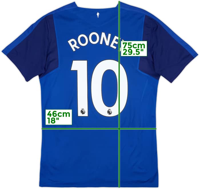 2017-18 Everton Home Shirt Rooney #10 - 7/10 - (M)