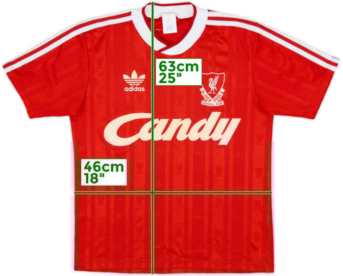 1988-89 Liverpool Home Shirt - 8/10 - (M)