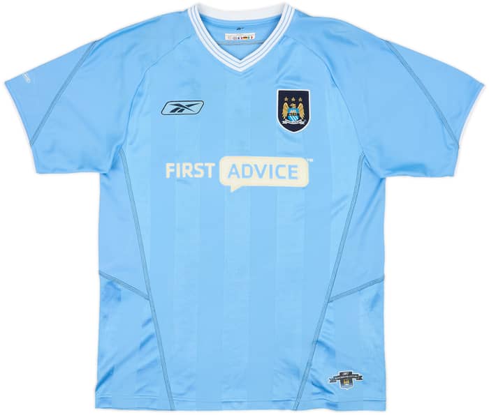 2003-04 Manchester City Home Shirt Fowler #8 - 7/10 - (S)