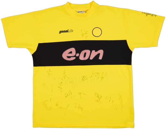 2002-03 Borussia Dortmund Signed Home Shirt - 4/10 - (L)