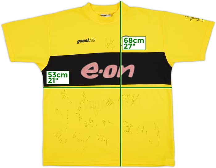 2002-03 Borussia Dortmund Signed Home Shirt - 4/10 - (L)