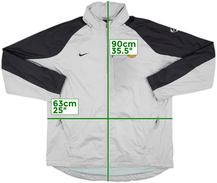 2003-04 Manchester United Nike Hooded Rain Jacket - 4/10 - (XL)