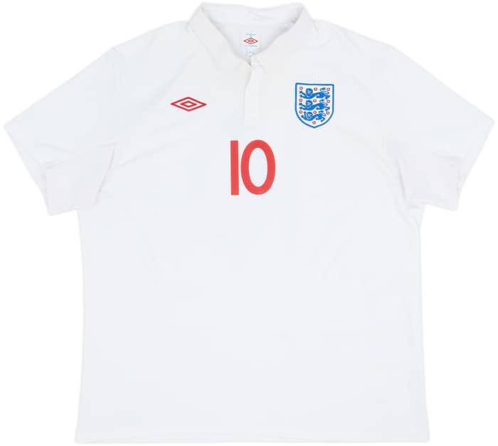 2009-10 England Home Shirt Rooney #10 - 6/10 - (XXL)