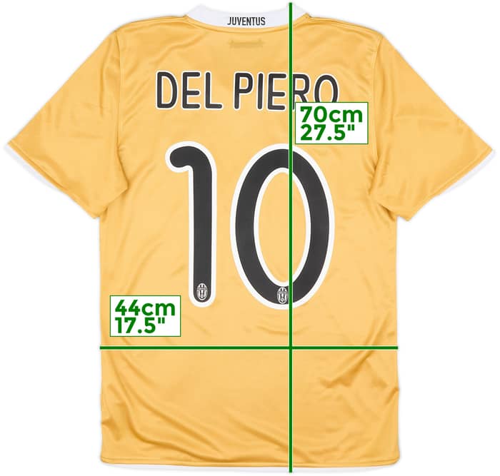 2008-09 Juventus Away Shirt Del Piero #10 - 8/10 - (S)