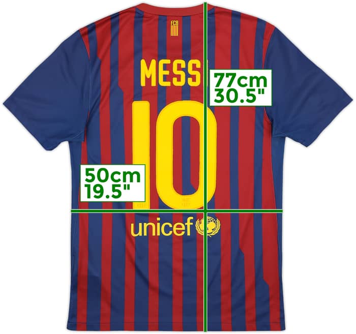 2011-12 Barcelona Home Shirt Messi #10 - 7/10 - (S)