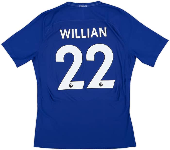 2017-18 Chelsea Player Issue Home Shirt Willian #22 (L)