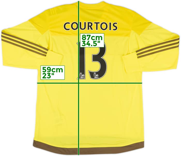 2015-16 Chelsea Player Issue GK Shirt Courtois #13 (XL)