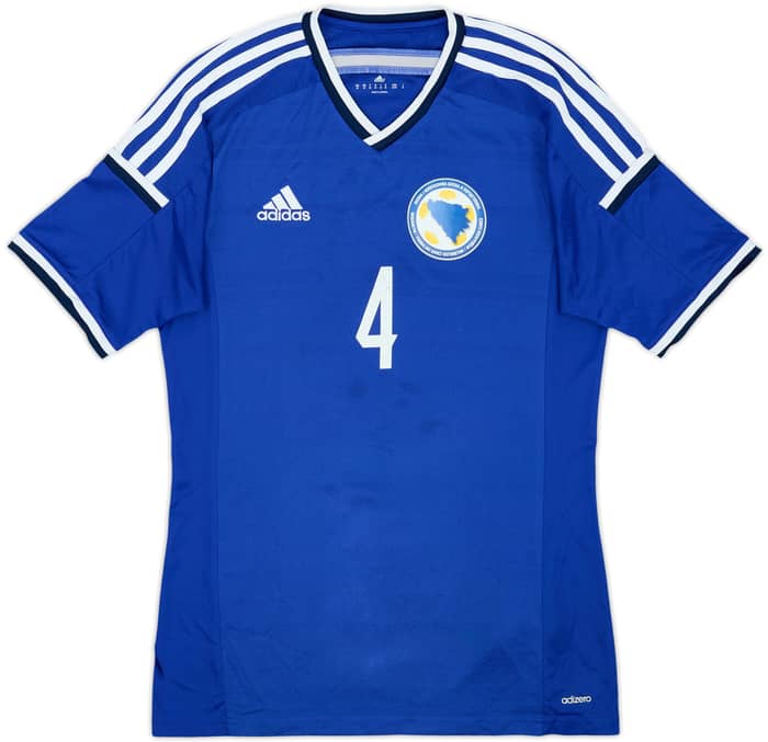 2014-15 Bosnia & Herzegovina Home Shirt Spahic #4 - 6/10 - (M)