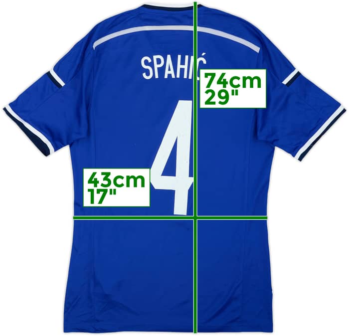 2014-15 Bosnia & Herzegovina Home Shirt Spahic #4 - 6/10 - (M)