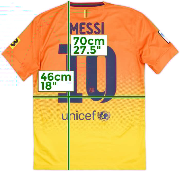 2012-13 Barcelona Away Shirt Messi #10 - 6/10 - (S)