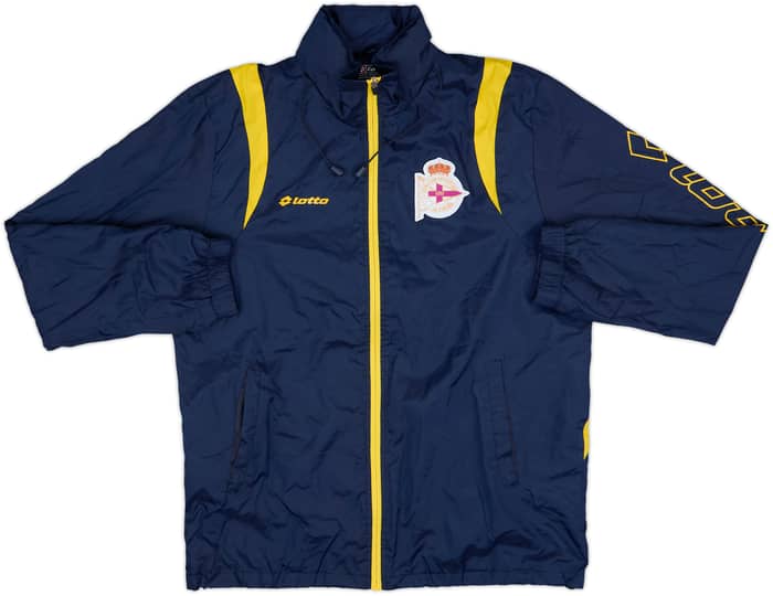 2014-15 Deportivo de La Coruna Lotto Hooded Rain Coat - 9/10 - (S)
