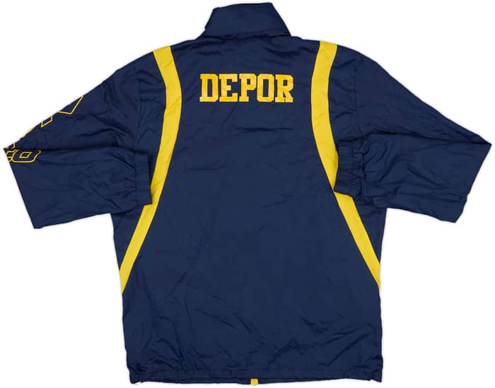 2014-15 Deportivo de La Coruna Lotto Hooded Rain Coat - 9/10 - (S)