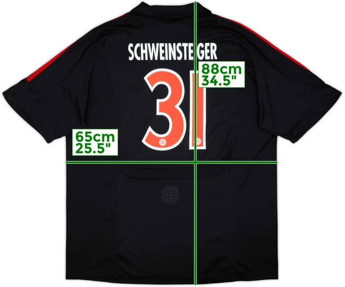 2007-09 Bayern Munich European Shirt Schweinsteiger #31 - 8/10 - (XXL)