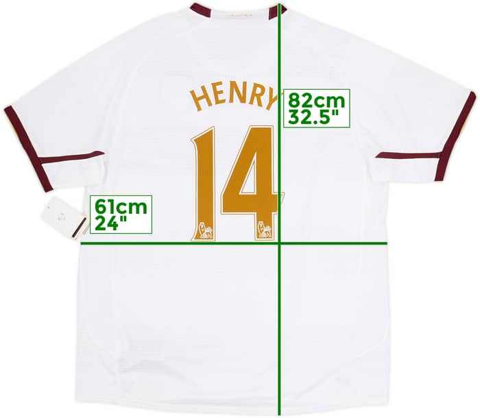 2007-08 Arsenal Away Shirt Henry #14 (XL)