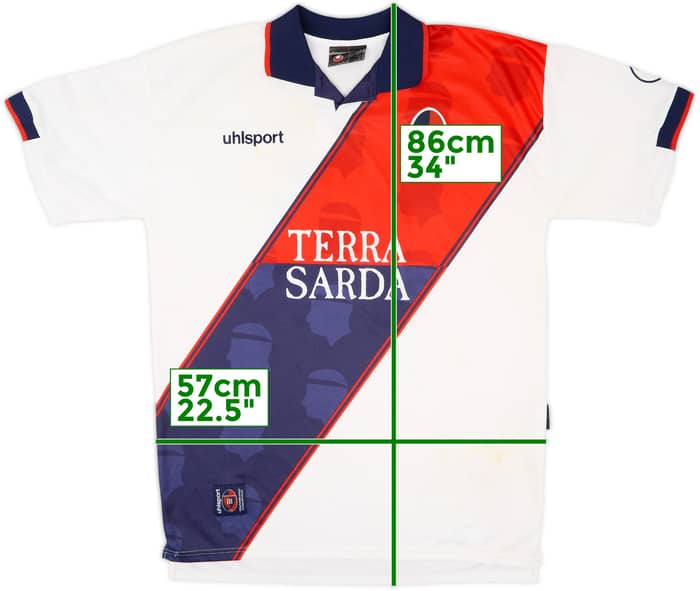 2000-01 Cagliari Youth Match Issue Away Shirt #14