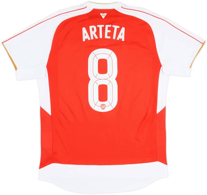2015-16 Arsenal Home Shirt Arteta #8 - 8/10 - (L)