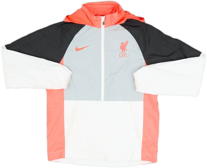 2021-22 Liverpool Hooded Track Jacket - 6/10 - (L.Boys)