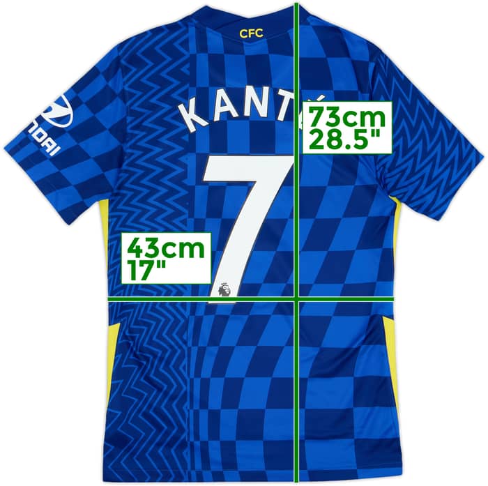 2021-22 Chelsea Home Shirt Kante #7 - 9/10 - (S)
