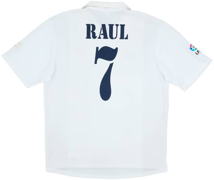 2001 Real Madrid Home Shirt Raul #7 (L)