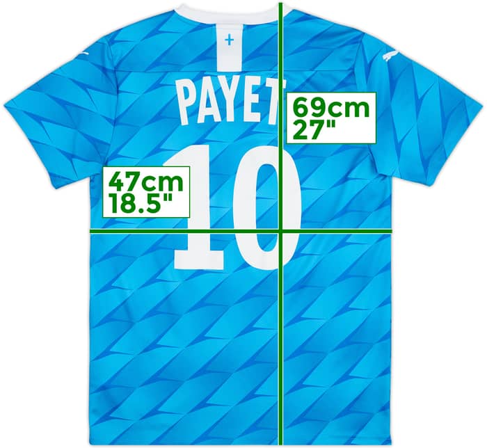 Camiseta de visitante del Olympique Marseille 2019-20 Payet #10 - 4/10 - (M)