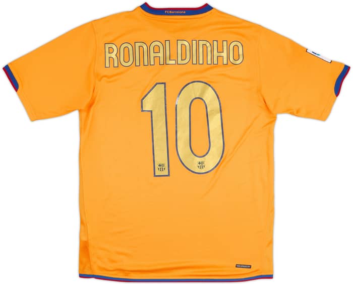 2006-08 Barcelona Away Shirt Ronaldinho #10 - 6/10 - (M)