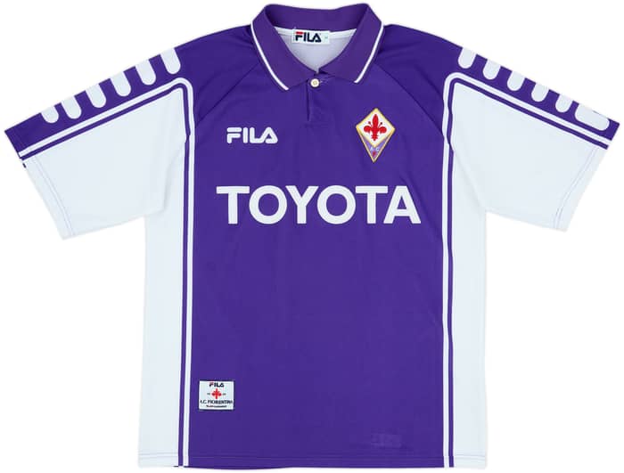 1999-00 Fiorentina Home Shirt Batistuta #9 - 9/10 - (M)