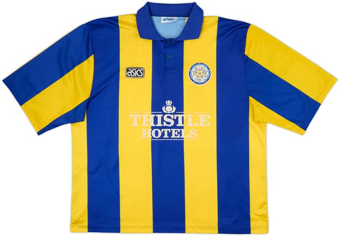1993-95 Leeds United Away Shirt Radebe #27 - 6/10 - (XXL)