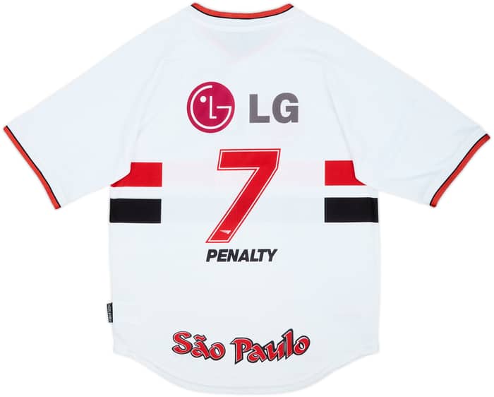 2001 Sao Paulo Home Shirt #7 - 9/10 - (M)