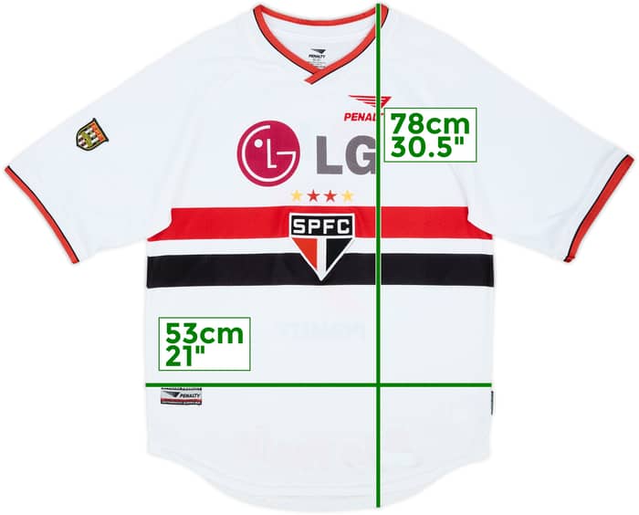 2001 Sao Paulo Home Shirt #7 - 9/10 - (M)