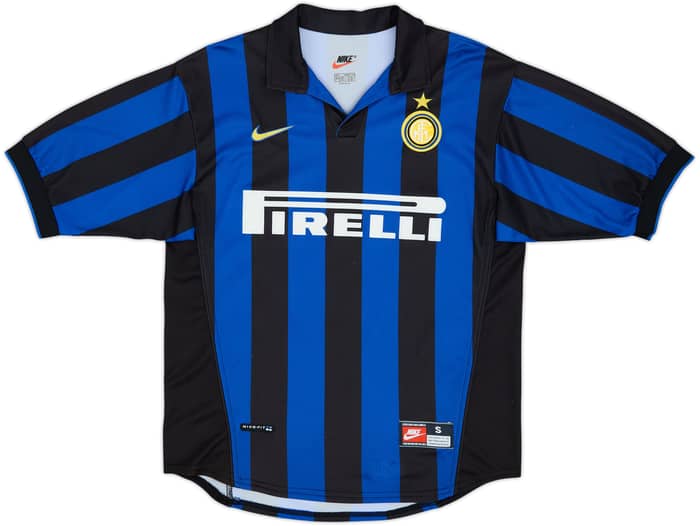 1998-99 Inter Milan Home Shirt Ronaldo #9 - 8/10 - (S)