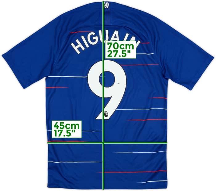 2018-19 Chelsea Home Shirt Higuain #9 - 6/10 - (S)