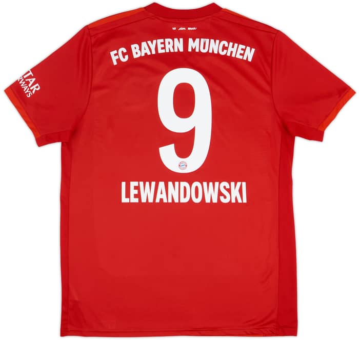 2019-20 Bayern Munich Home Shirt Lewandowski #9 - 7/10 - (L)