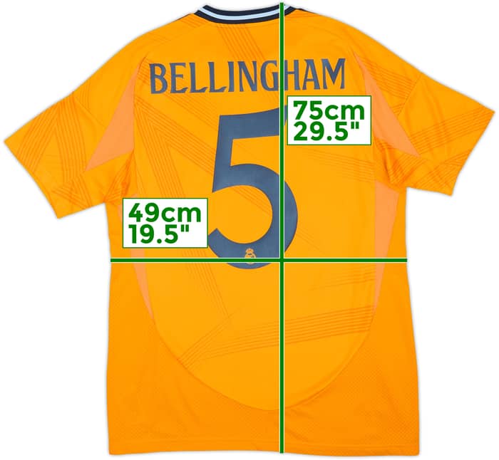 2024-25 Real Madrid Away Shirt Bellingham #5 - 10/10 - (M)