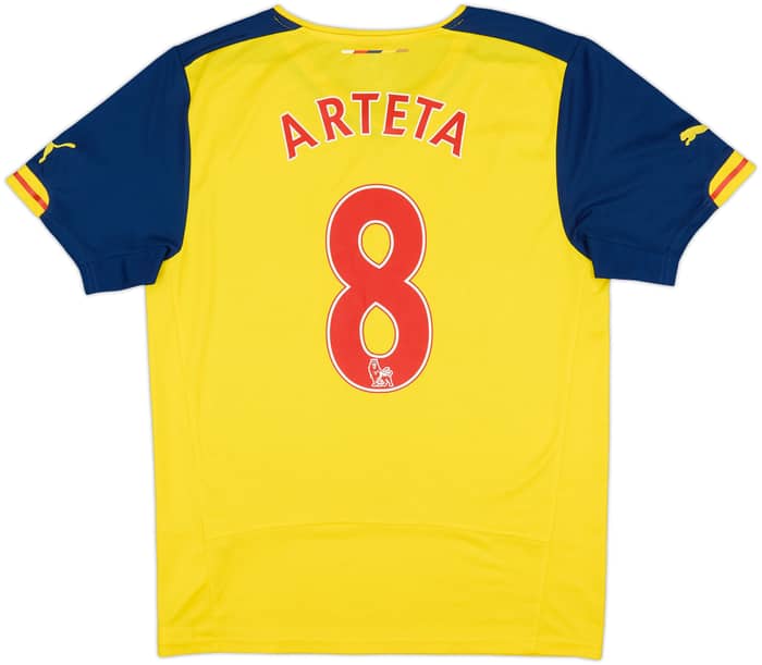 2014-15 Arsenal Away Shirt Arteta #8 - 4/10 - (M)