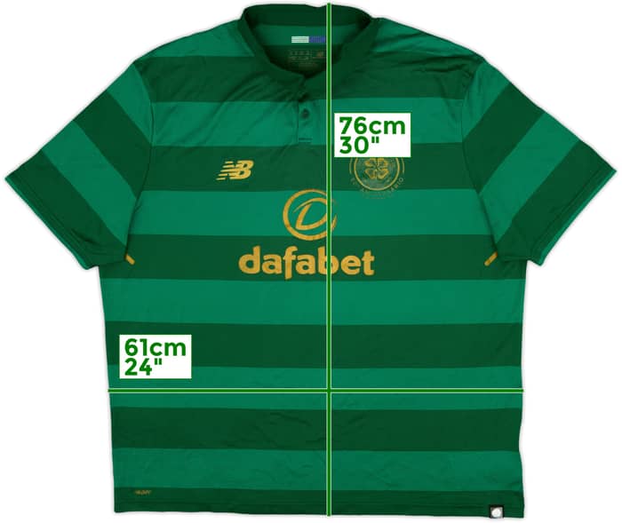 2017-18 Celtic 'Lisbon Lions 50th Anniversary' Away Shirt - 6/10 - (XXL)