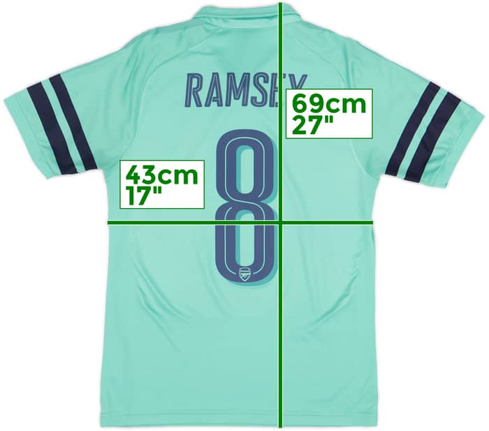 2018-19 Arsenal Third Shirt Ramsey #8 - 8/10 - (S)