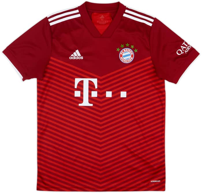 2021-22 Bayern Munich Home Shirt Musiala #42 - 8/10 - (M)