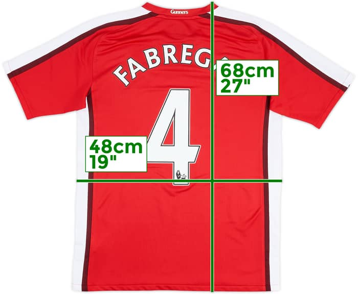 2008-10 Arsenal Home Shirt Fabregas #4 - 8/10 - (XL.Boys)