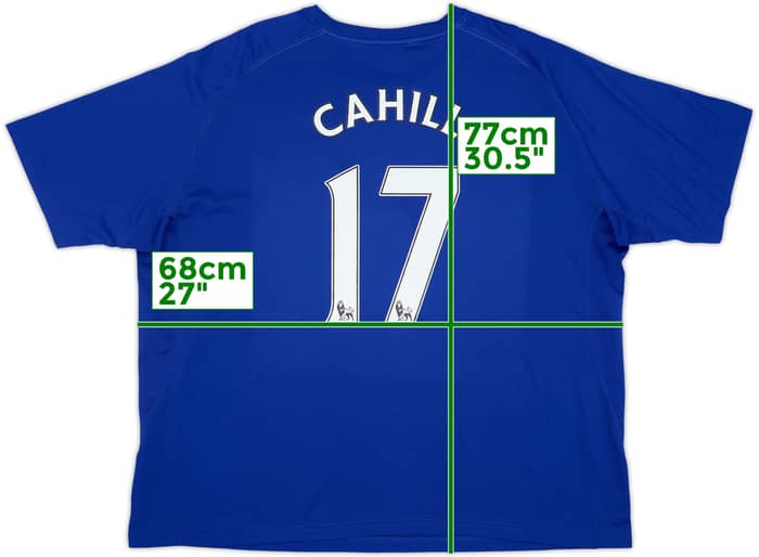 2010-11 Everton Home Shirt Cahill #17 - 8/10 - (3XL)