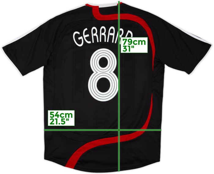 2007-08 Liverpool Third Shirt Gerrard #8 - 6/10 - (L)